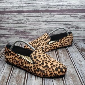 Birdies The Sterling Cheetah Print Calf Hair Loafers 12